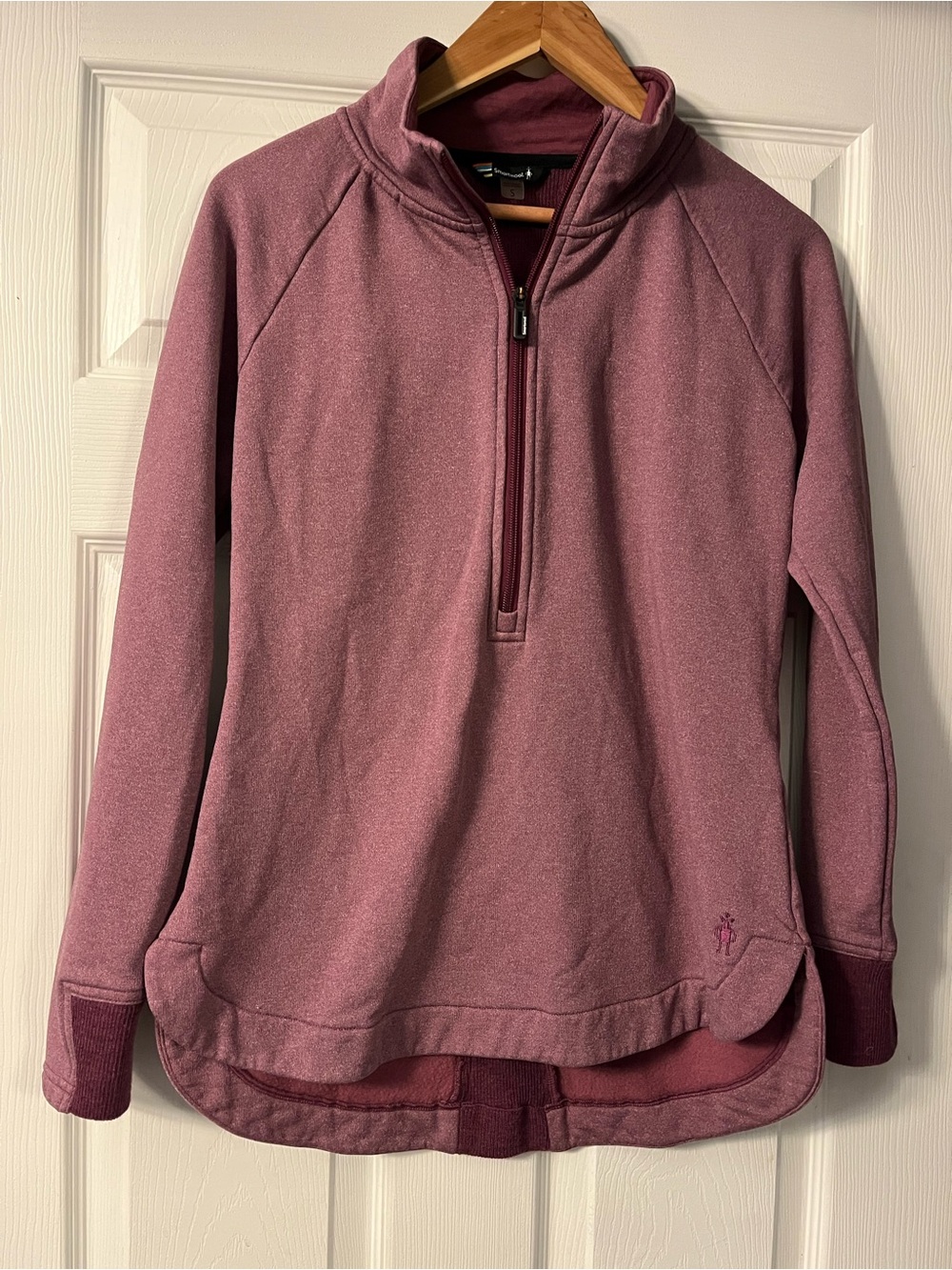 Smartwool Women's Half Zip Pullover Merino Wool Blend Sweater Zip Neck Jacket